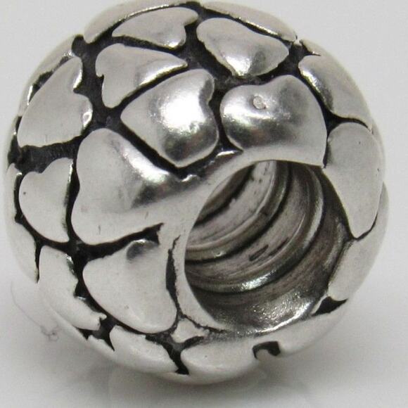 Pandora Ball of Hearts Bead Charm in Sterling Silver 925 - Picture 2 of 3